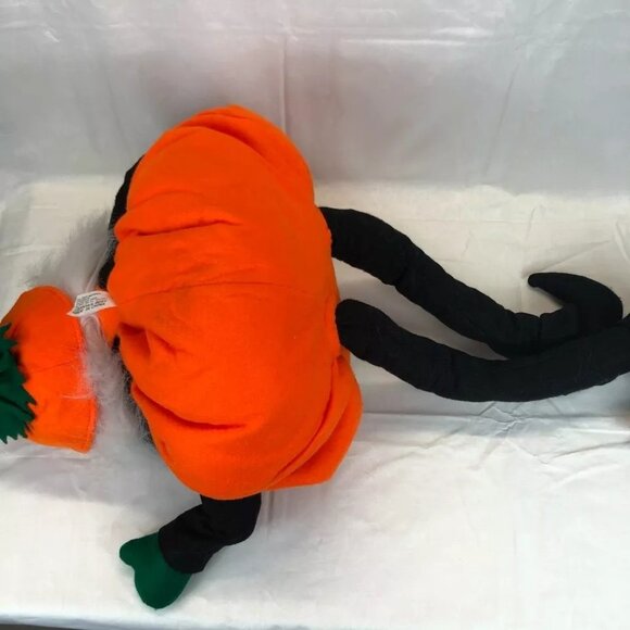 Vintage Rubber Face HALLOWEEN Elf Pixie Pumpkin Costume Greeter Shelve - Picture 8 of 11